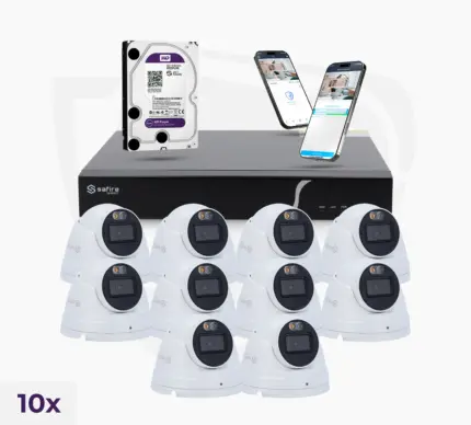 Basic Set mit 10 Dome-Kameras