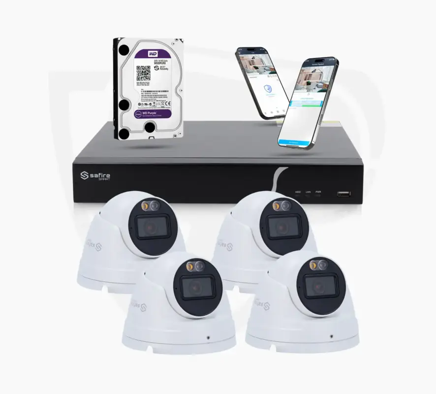 Basic Set mit 4 Dome-Kameras