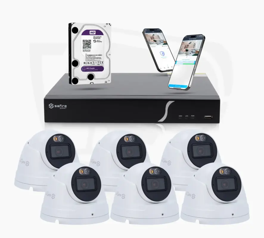 Basic Set mit 6 Dome-Kameras
