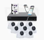 Basic Set mit 8 Dome-Kameras