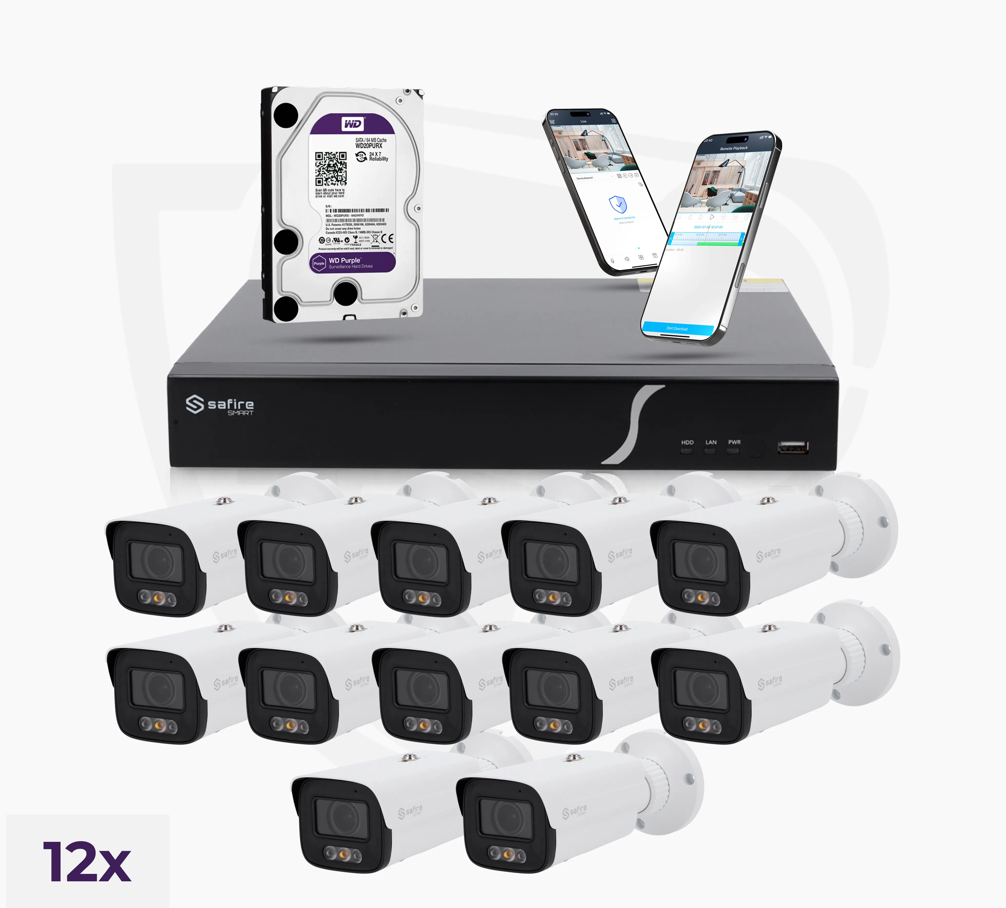 plus-12-bullet-kamera-set Plus Set mit 12 Bullet-Kameras