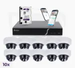 Pro Set mit 10 Dome-Kameras