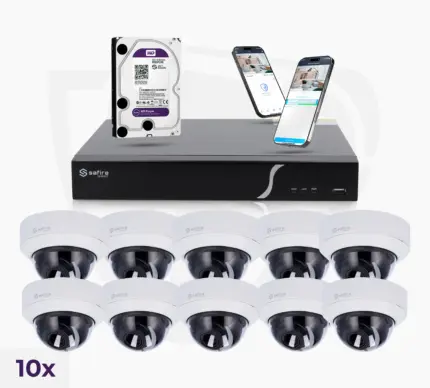 Pro Set mit 10 Dome-Kameras