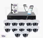 Pro Set mit 12 Dome-Kameras
