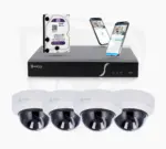 Pro Set mit 4 Dome-Kameras