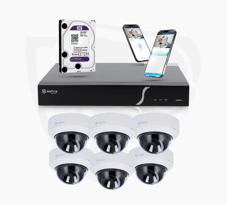 Pro Set mit 6 Dome-Kameras
